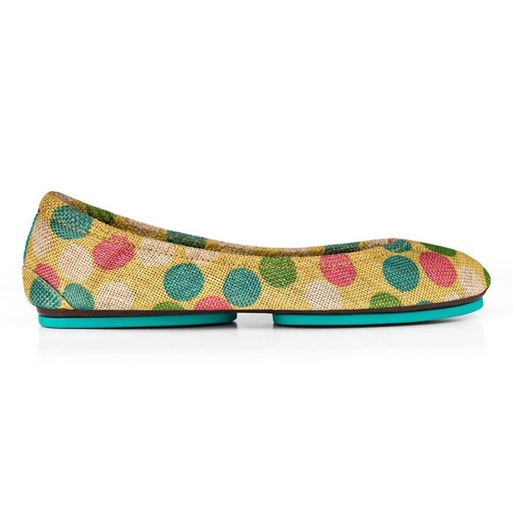 tieks by Gavrieli Echo Park Polka Dot Flats Sz 9 Like New